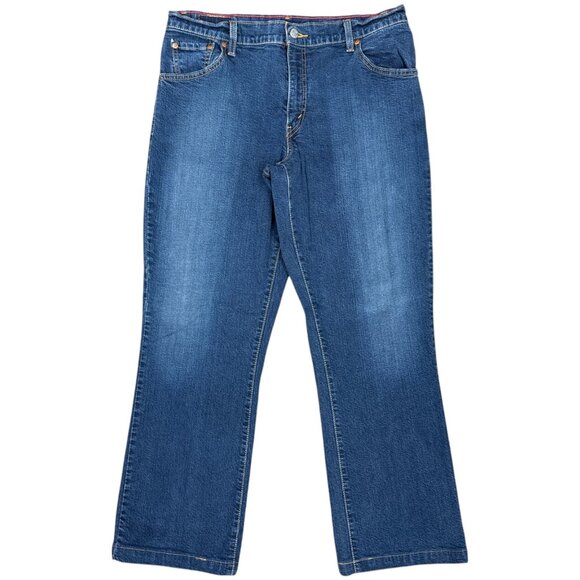 Women's LEVI'S 505 Jeans Straight Leg Mid-Rise- Size 12 Short‎ - Picture 1 of 9